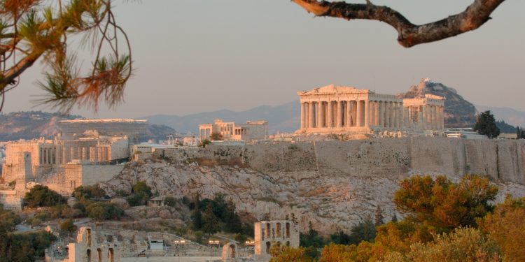 Acropolis at sunset, Athens