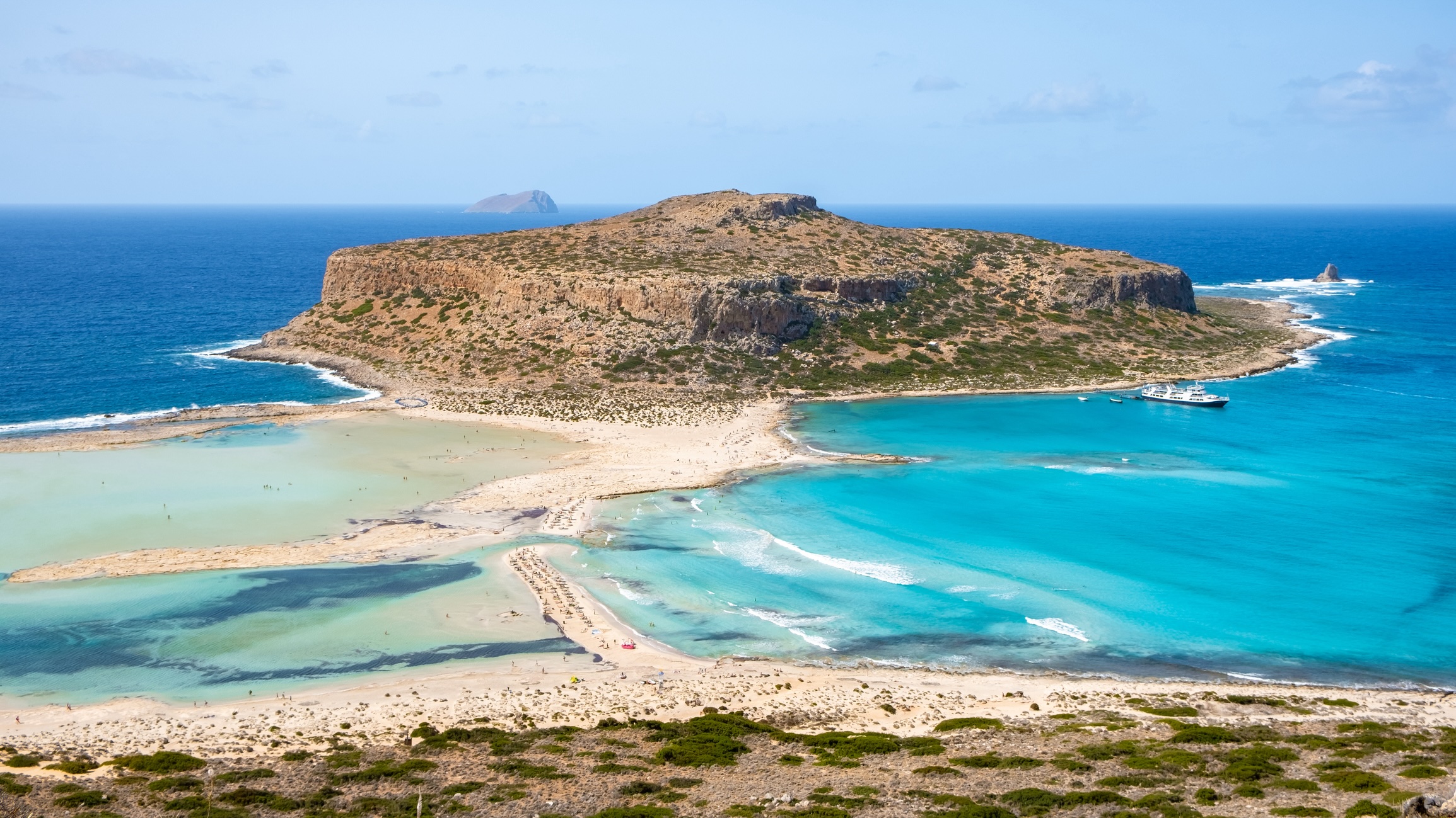 Crete Greece, Balos lagoon on Crete island, Greece