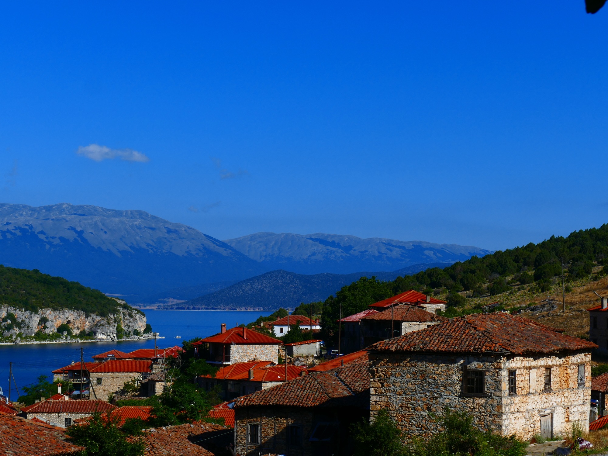 Psarades village, Prespes, Greece