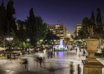 Syntagma Square in Athens, Greece