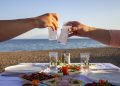 Greek meze with ouzo