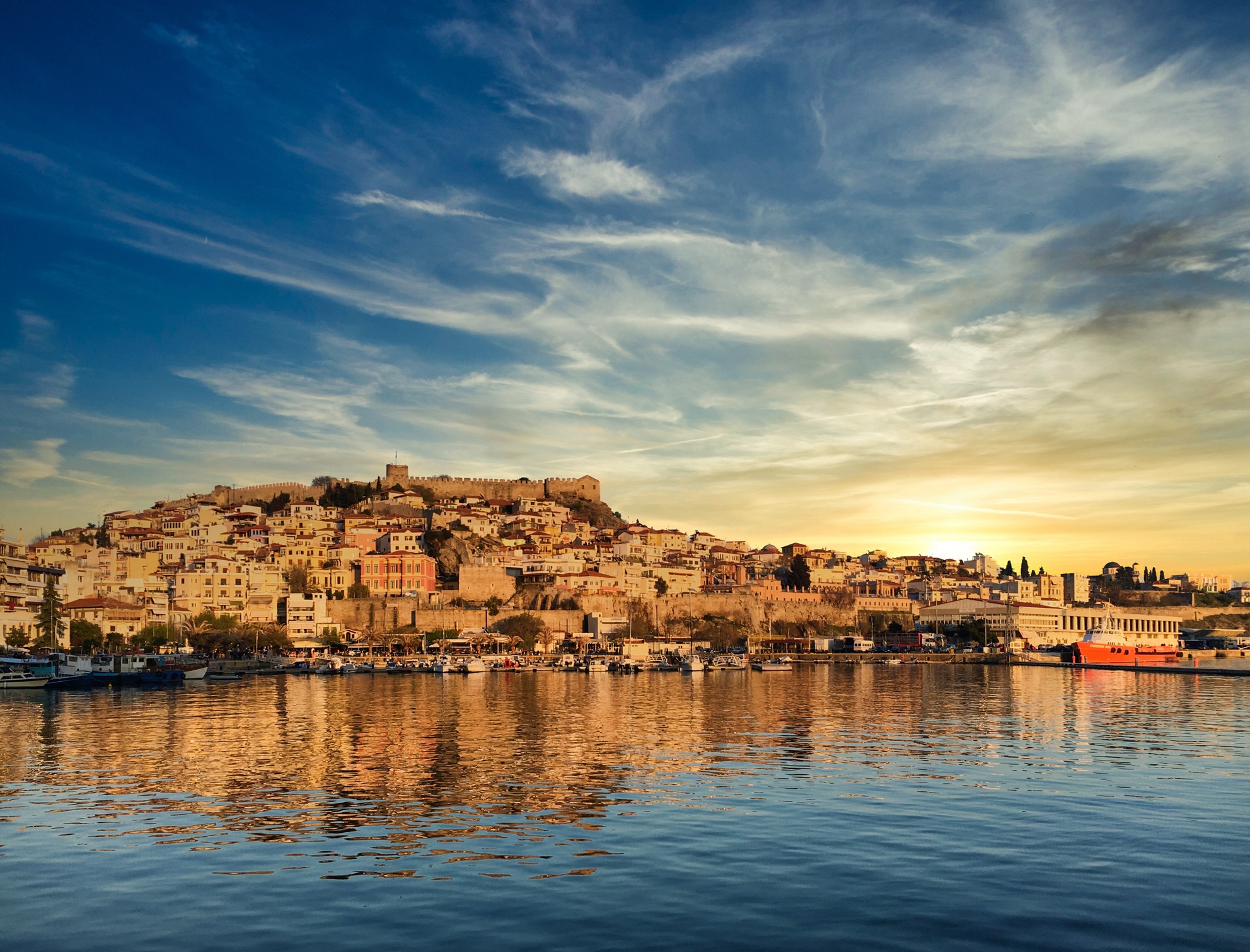 Sunset in Kavala