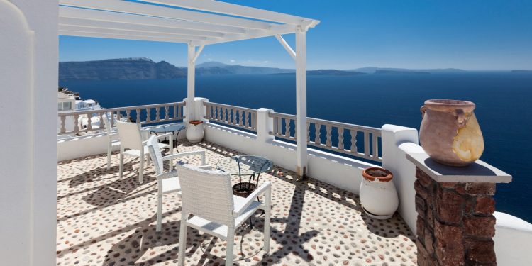 Santorini Terrace with panoramic view