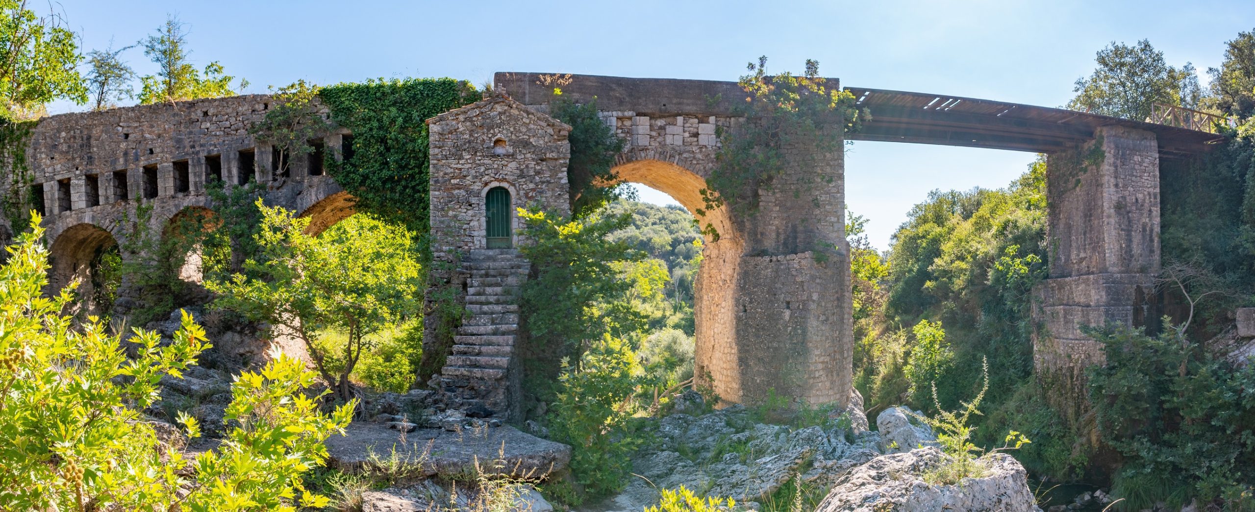 Karytaina old stone bridge, Arcadia, Greece