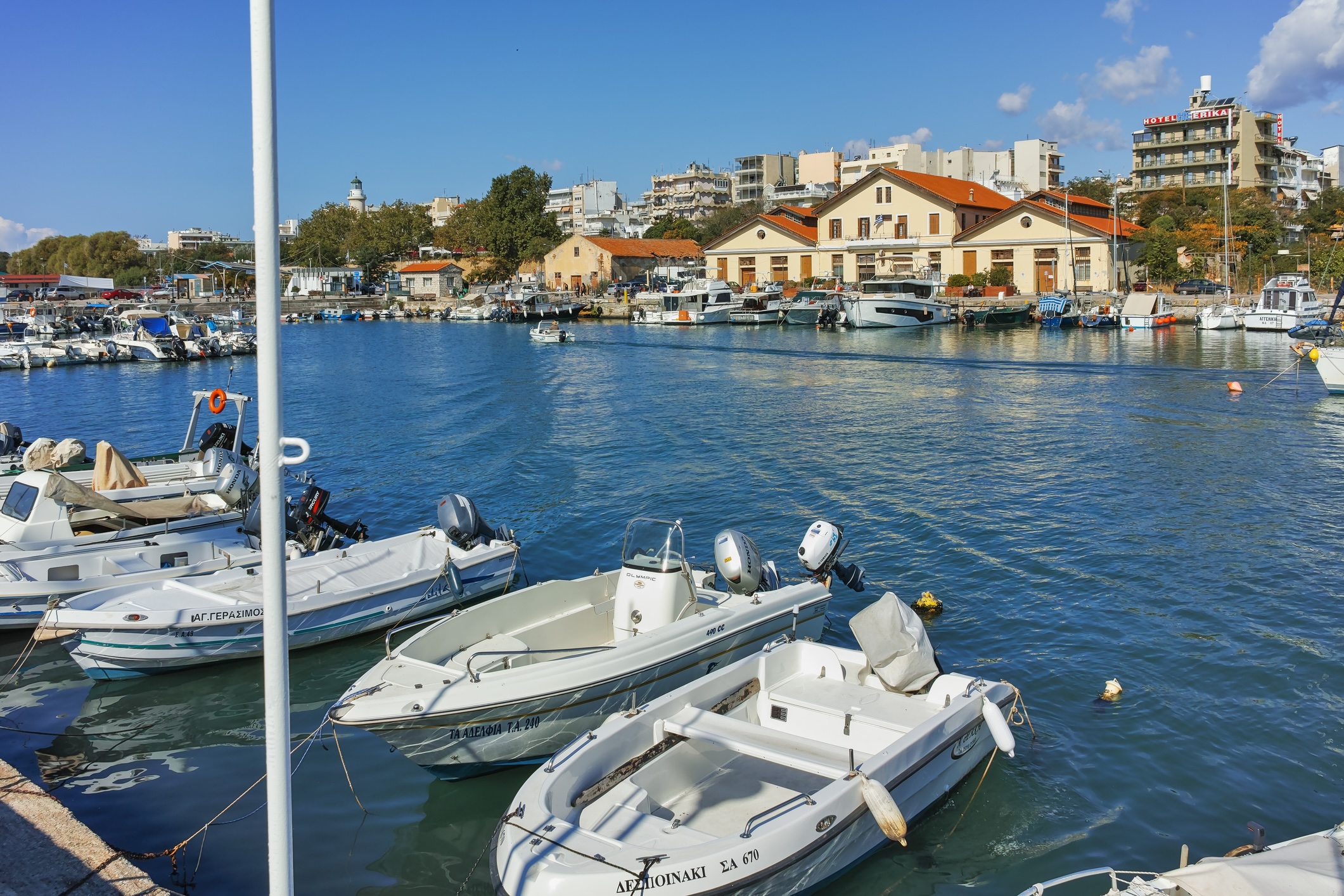 Panoramic view of Port and town of Alexandroupoli, East Macedonia and Thrace, Greece