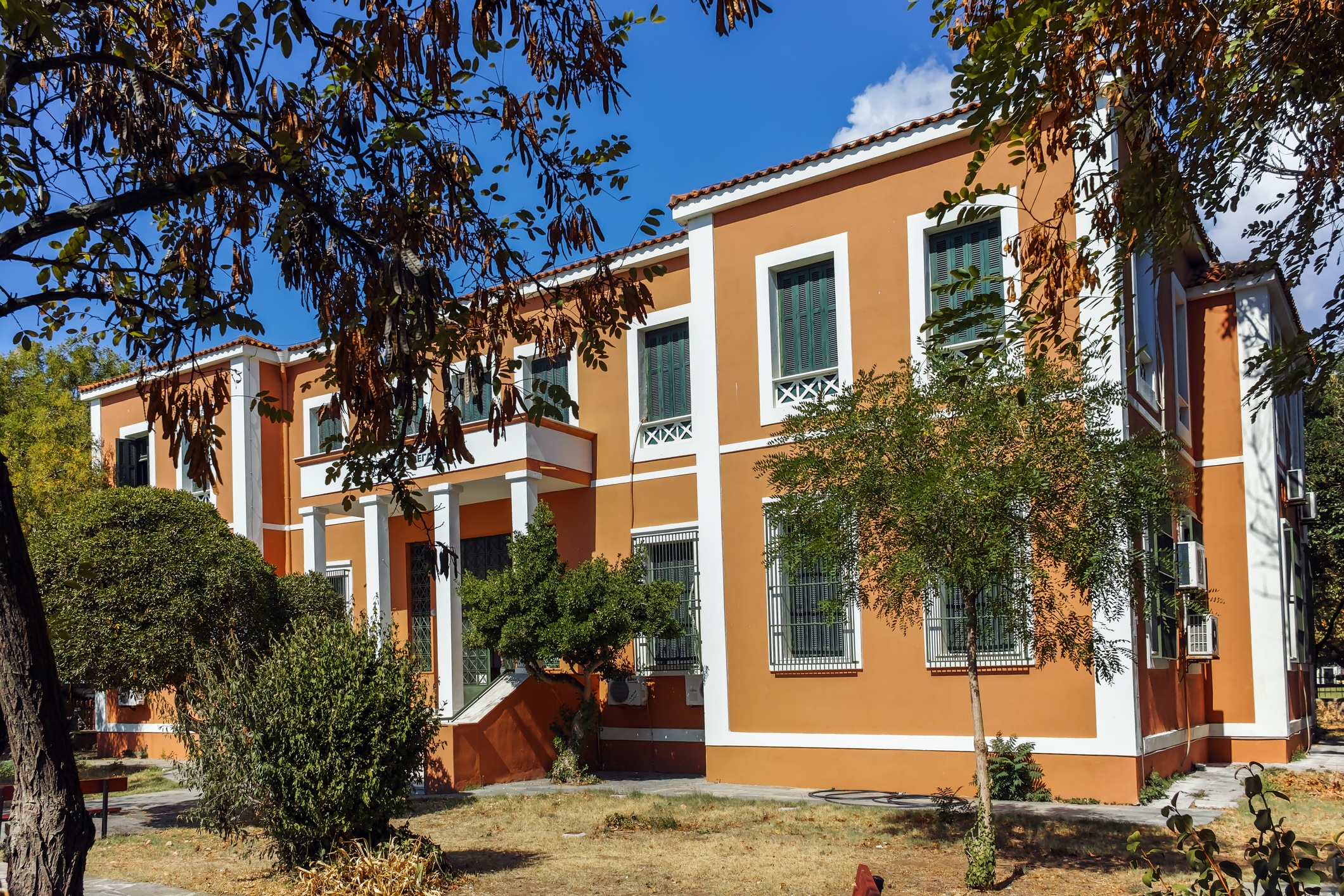 School in town of Alexandroupoli, East Macedonia and Thrace, Greece