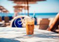 Coffee Frappe on table