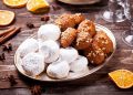 Fancy Platter With Homemade Greek Kourabiedes And Melomakarona