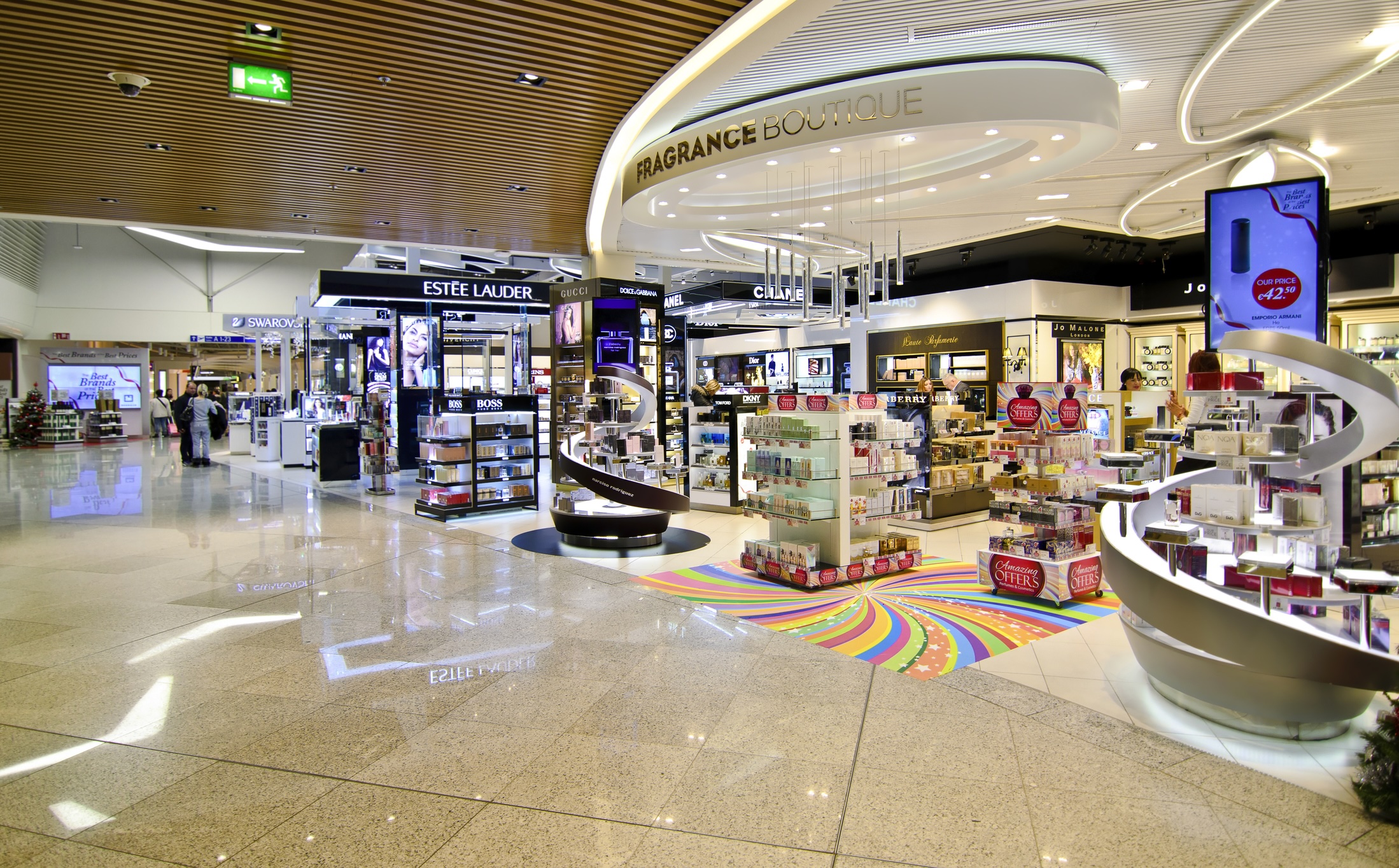 duty free shops at Eleftherios Venizelos airport in Athens Greece