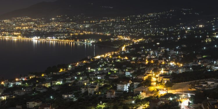 Kalamata Greece By Night