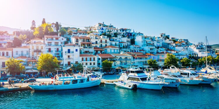 Skiathos town, Skiathos island, Greece