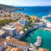 View of the amazing island of Spetses, Greece.